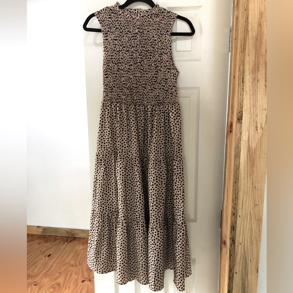 Black dotted dress